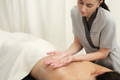 Maria Giulia while perfoming a treatment